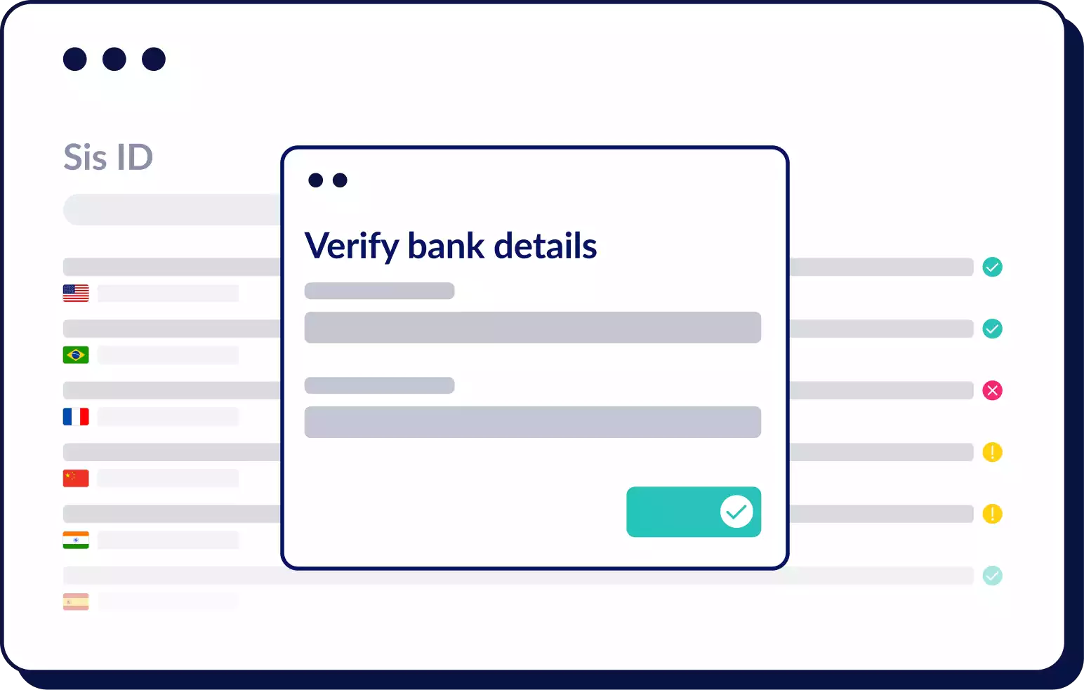 Wireframe Payment security