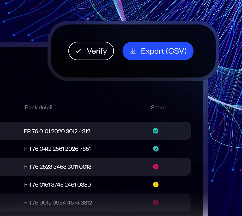 Export CSV panel from Sis ID solution