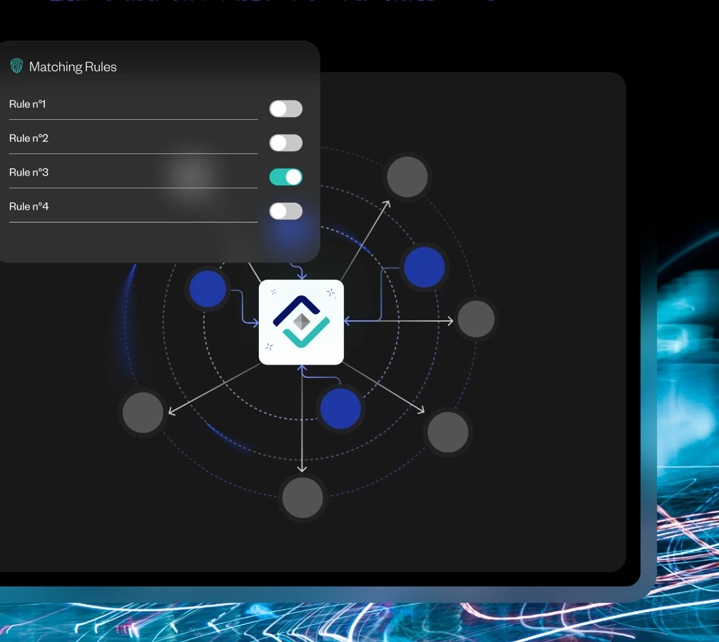 Tracabilité & Audit – B Matching rules panel from Sis ID solution