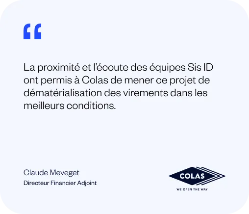 Testimonial from Colas