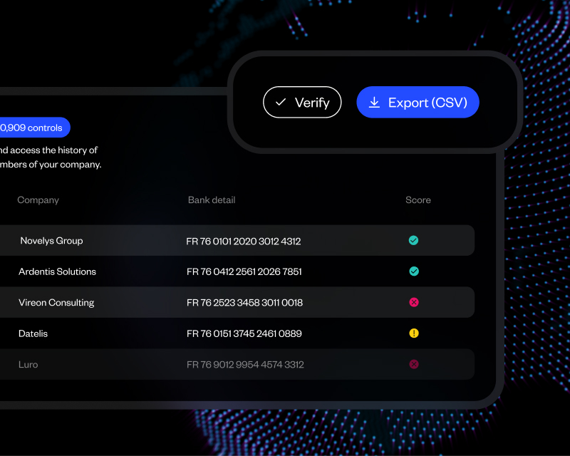Export control CSV panel from Sis ID solution